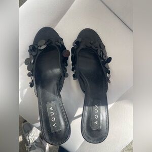 Aqua Bloomingdale’s Sequin Heels